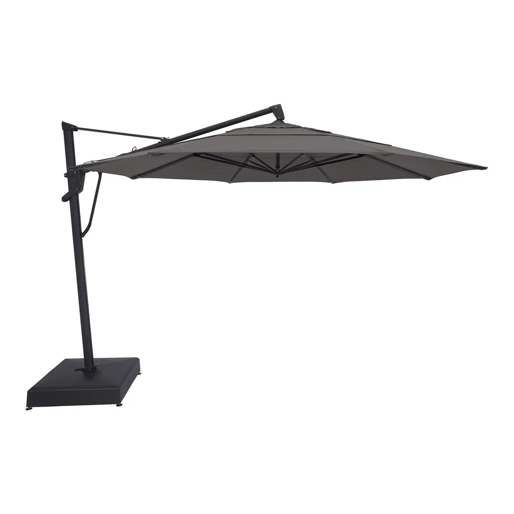 13′ Classic Octagon AKZ Cantilever Umbrella – Charcoal
