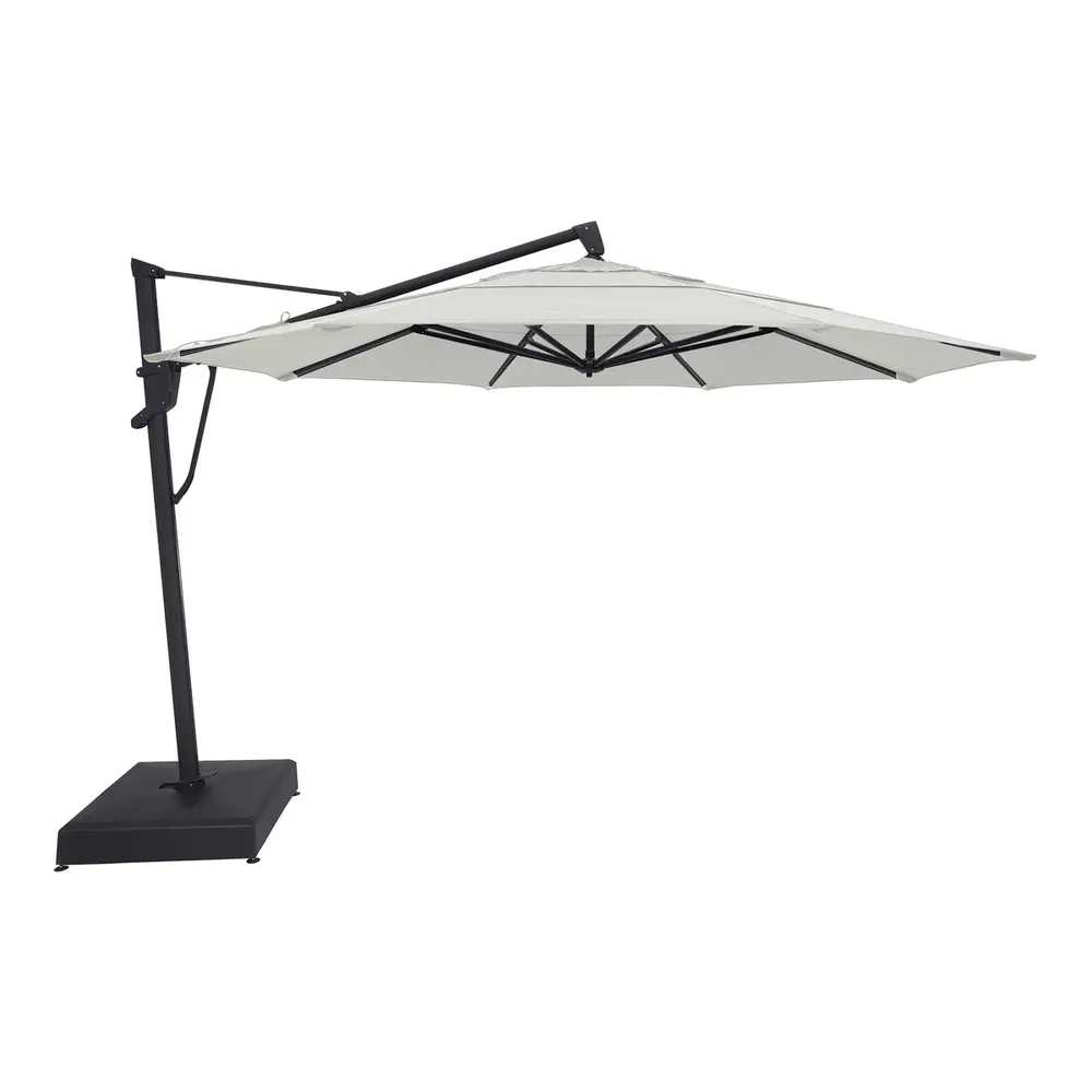 13′ Designer Octagon AKZ+ Cantilever Umbrella – Natural