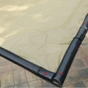 17′ x 25′ PoolTux Cover for 12′ x 20′ Rectangle Pool 20 Yr. Tan