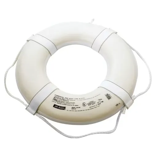 24″ Coast Guard Approved Ring Buoy – White