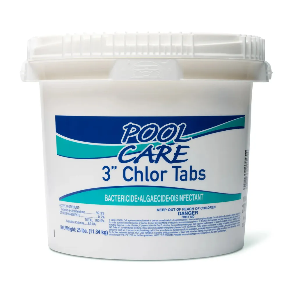 25 lbs. Of Pool Care 3″ Slow Dissolving Tablets