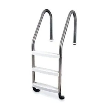 3 Tread Stainless Steel Marine Grade Ladder – White Treads