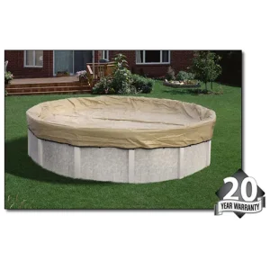 37′ Winter Cover for 33′ Round Pool 20 Yr. Tan