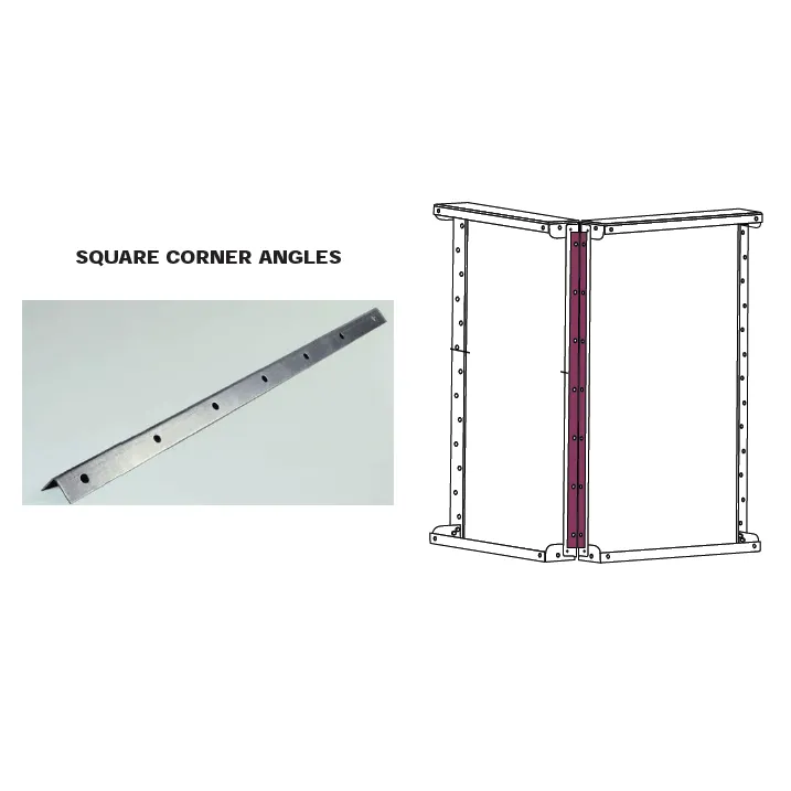 42″ Square Corner Angle, 14GA Steel