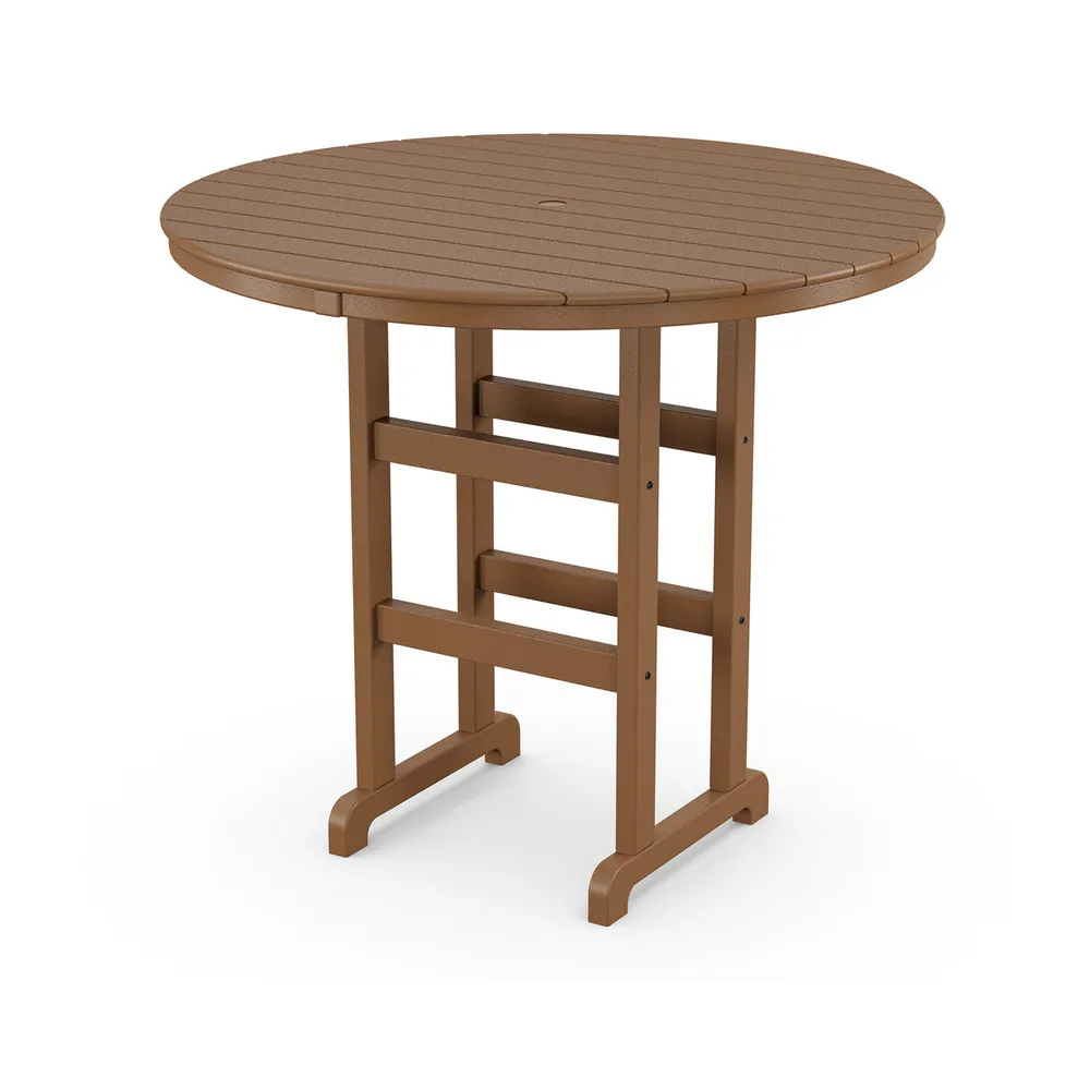 48″ Farmhouse Round Bar Table