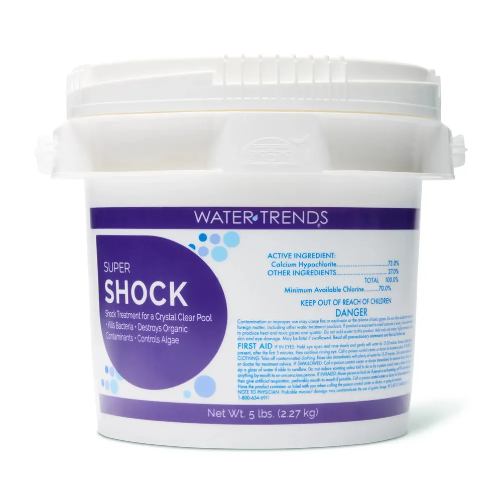 5 lbs. Of WATER TRENDS 73% Super Shock