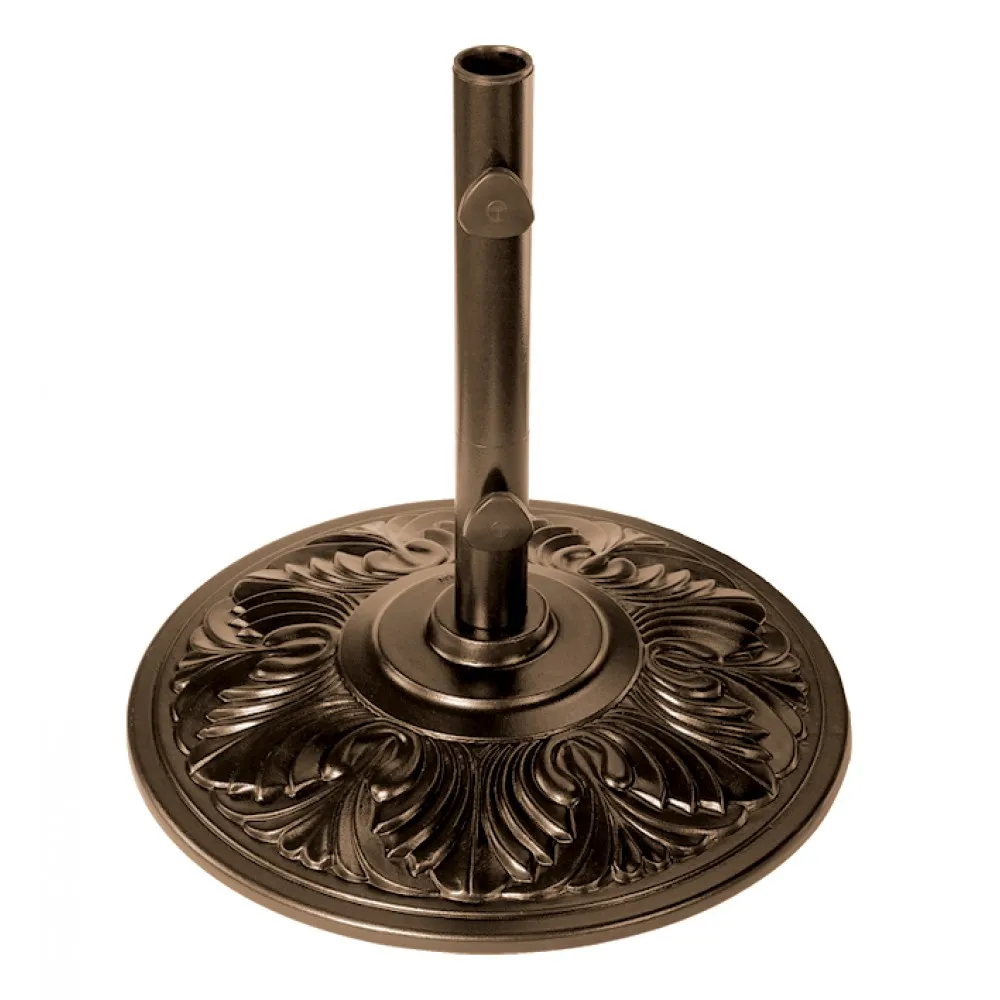 50 lb Aluminum Umbrella Base – Bronze Art Deco