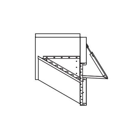 6″ Radius Steel Corner Bench (3 x 3)