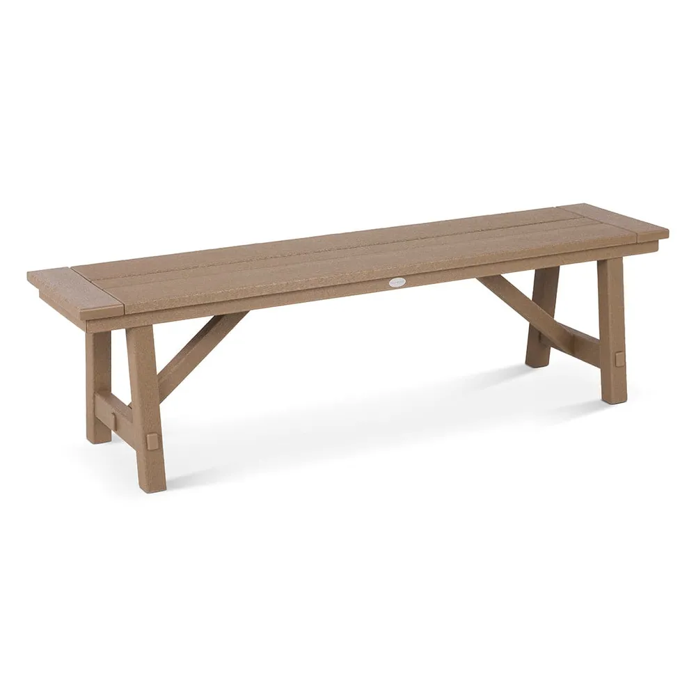 60″ Farmhouse Vintage Sahara Backless Bench