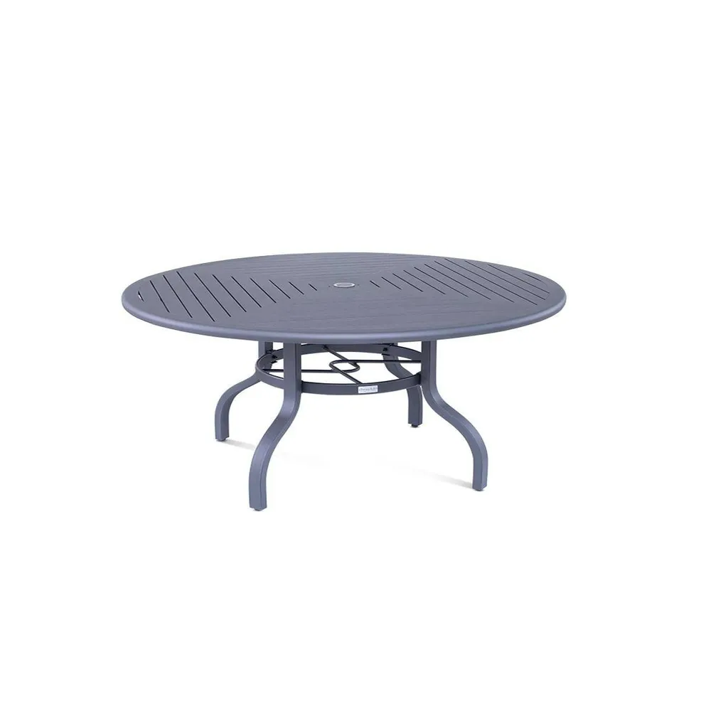 60″ Round Graphite Franham Slat Table