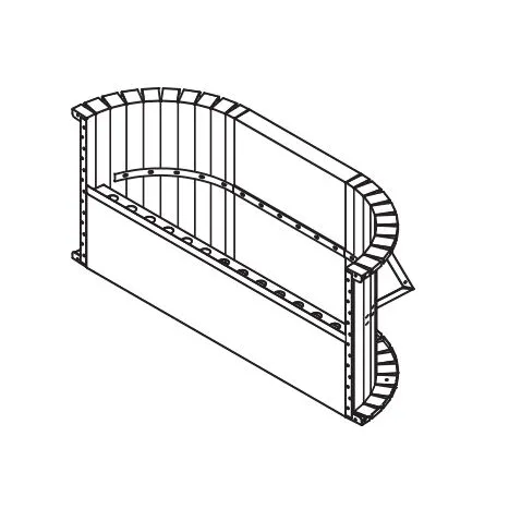 7′ Poured Bench w/Liner Track for 42″ Wall