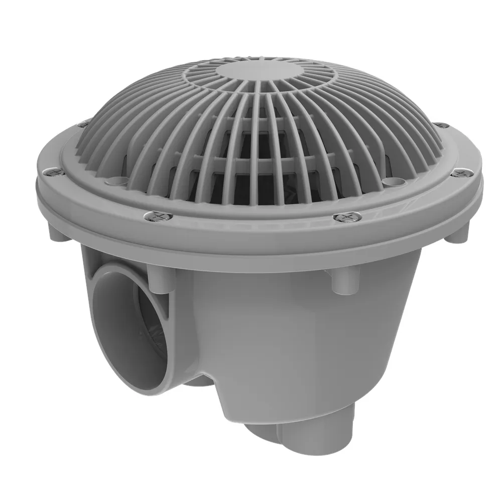 8″ MoFlo Main Cover with Standard Sump – Light Gray