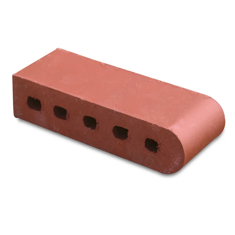 9″ Coping Bricks – Sunset Red – Single Bullnose/Cored – Pallet/384 Bricks