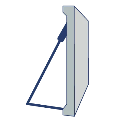 Adjustable A-Frame Brace – 14 Gauge 42″ Steel