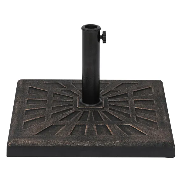 All-Weather Outdoor Square Resin Umbrella Base – 42 lbs