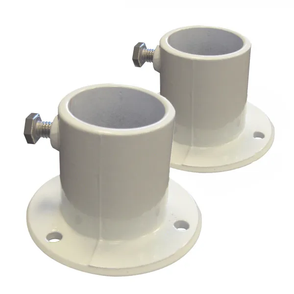 Aluminum Deck Flanges (Pair) For Above Ground Pools