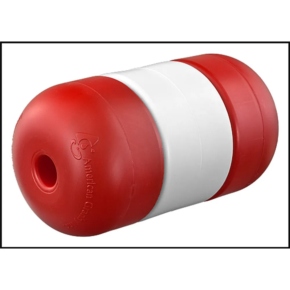 American Granby Inc. 5″ X 9″ X 3/4″ Rope Red & White Lock Type Float (#IF5975R)
