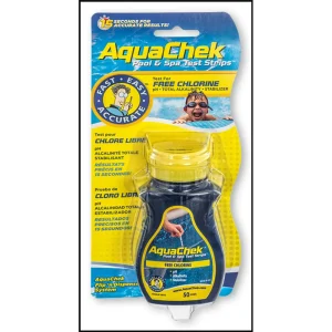 Aquacheck Test Strips for Free Chlorine, pH, Total Alkalinity, Stabilizer