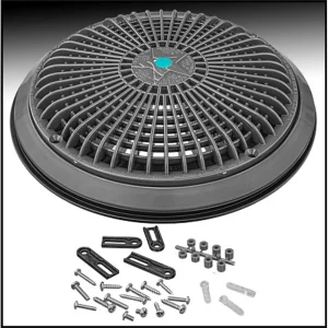 Aquastar 10″ Suction Cover Dark Gray
