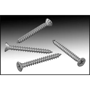 Aquastar Screw Set Wave/Star Grate 10×1-3/4″ Flat Head 316SS (Qty 4)