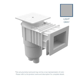 AquaStar Standard Mouth Skimmer with Square Lid – Light Gray