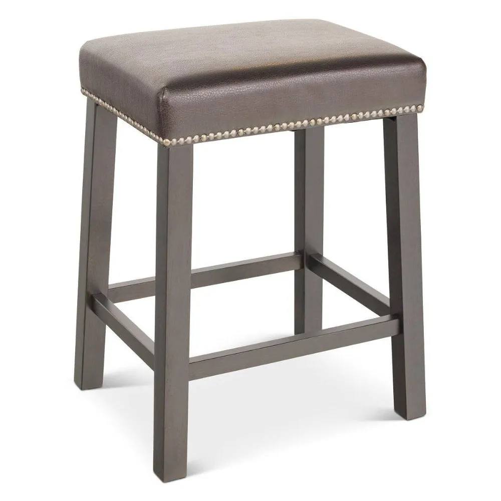 Arlington Saddle 24″ Counter Stool