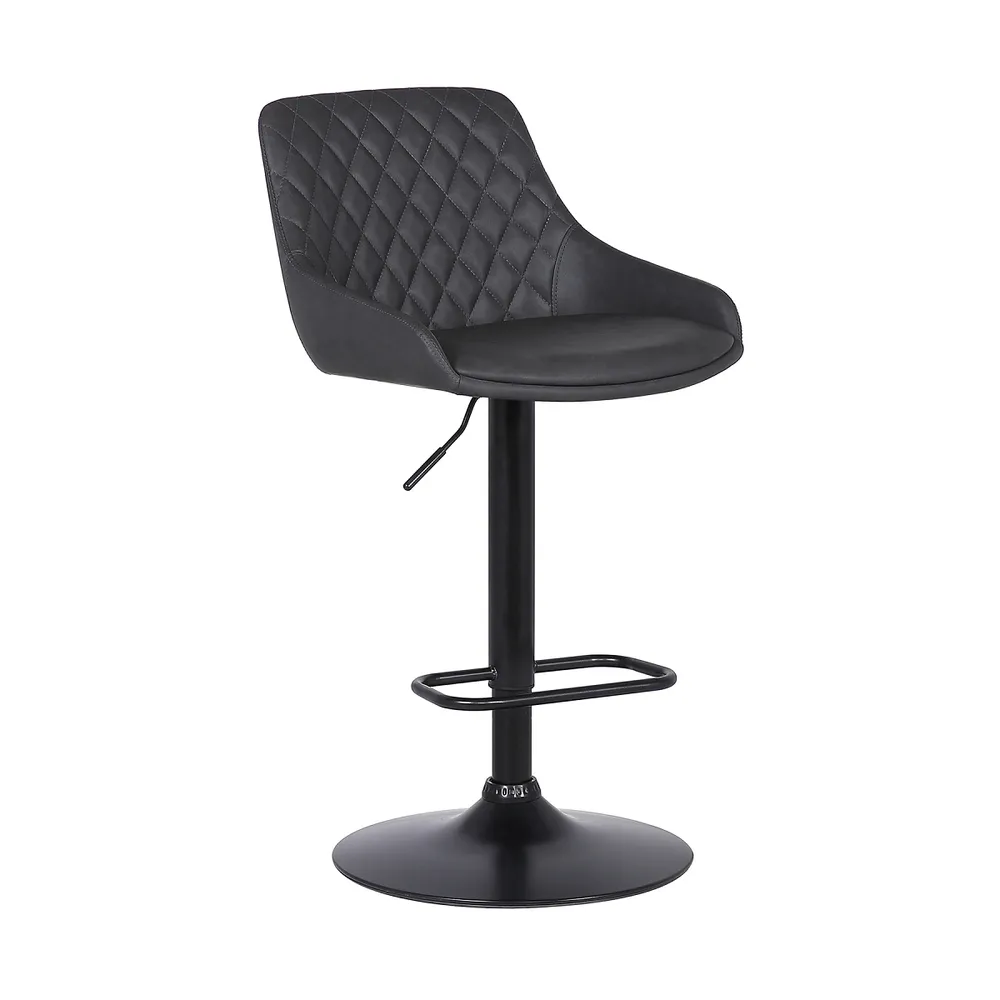 Ashley 26-30″ Adjustable Stool – Black/Grey