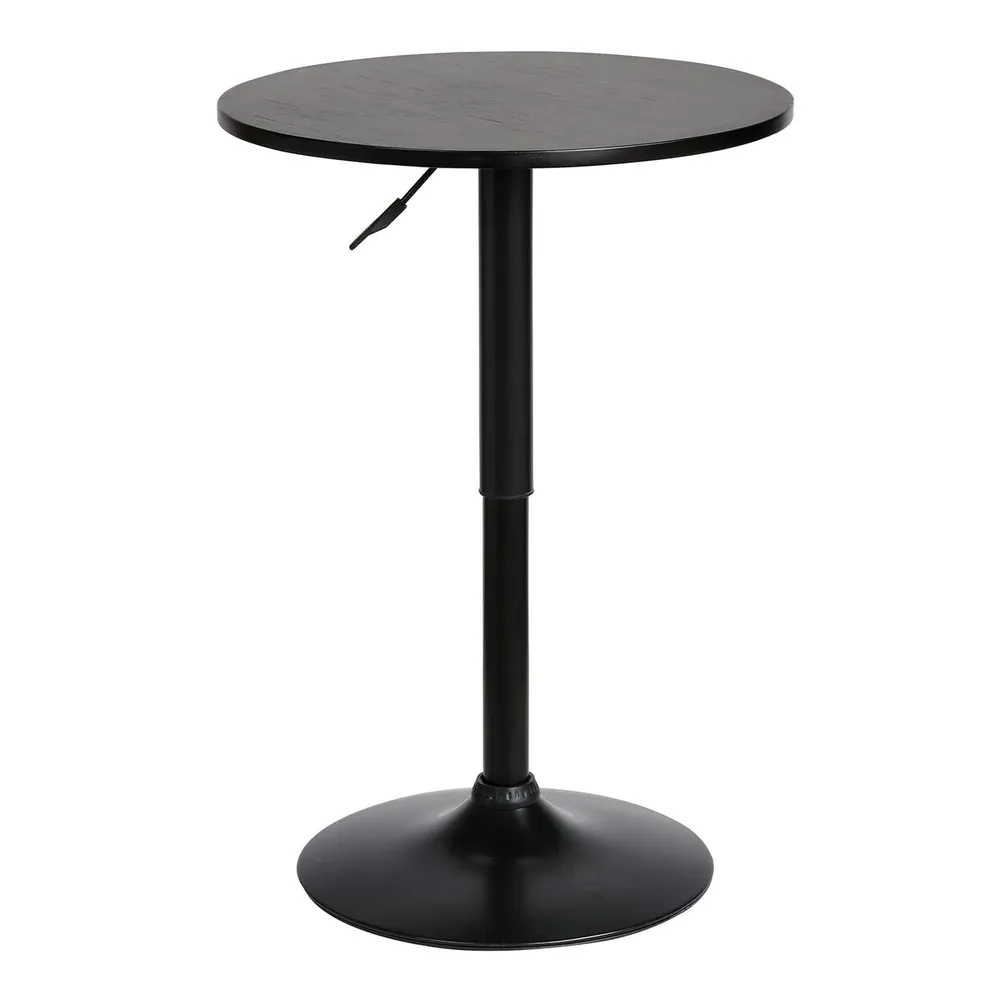 Baldwin 24″ Round Adjustable Pub Table – Black