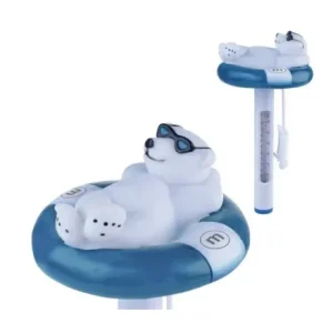 Bear On A Life Saver Floating Thermometer