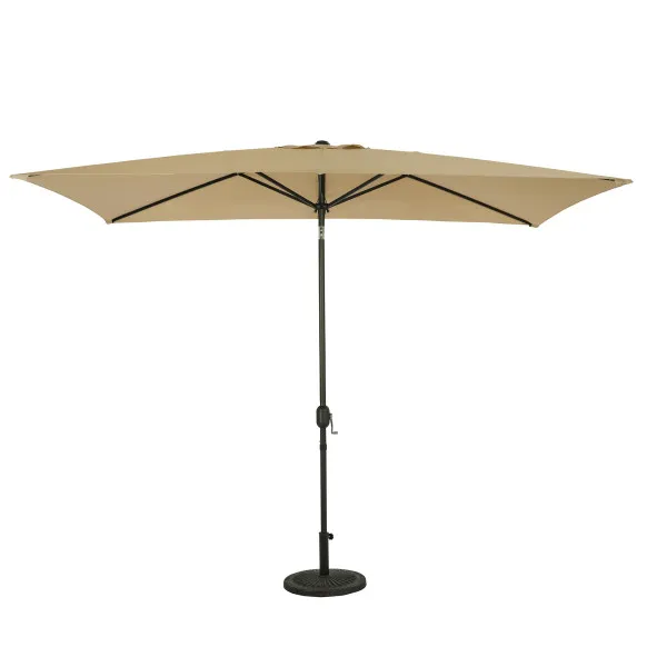 Bimini 6.5′ x 10′ Rectangular Market Umbrella – Champagne