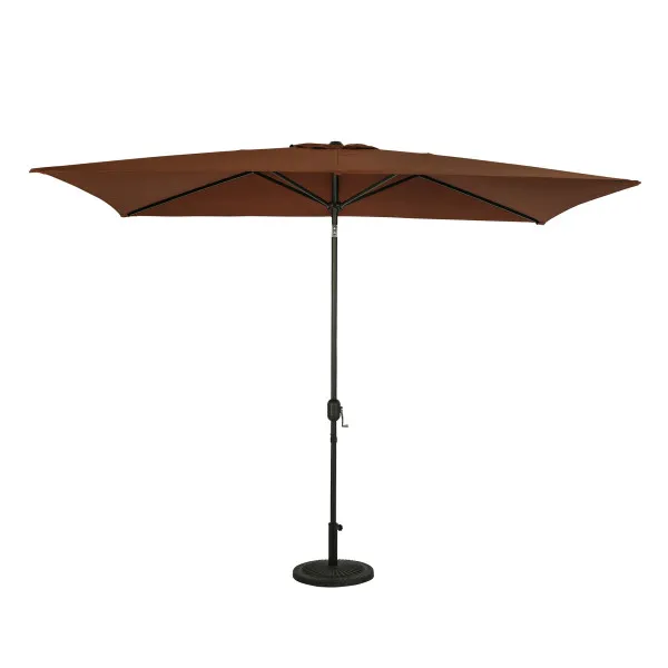 Bimini 6.5′ x 10′ Rectangular Market Umbrella – Coffee Brown