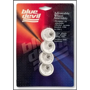 Blue Devil #9701C Adjustable Vacuum Head Wheel Assembly (Set of 4)