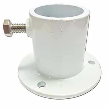 Blue Torrent Cast Aluminum Flange- White