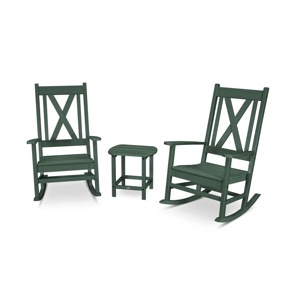 Braxton 3 Piece Porch Rocking Chair Set
