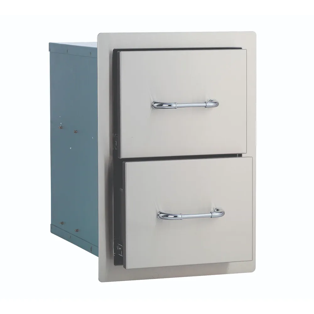 Bull Double Drawer – Stainless Steel