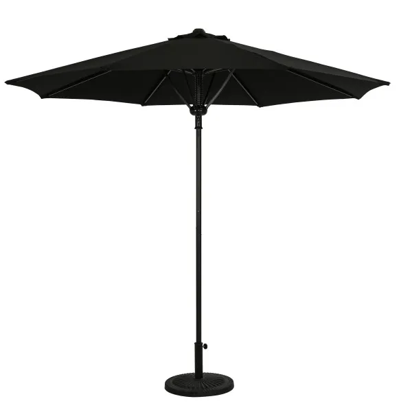 Cabo 9′ Spring-Up Octagon Market Umbrella – Black