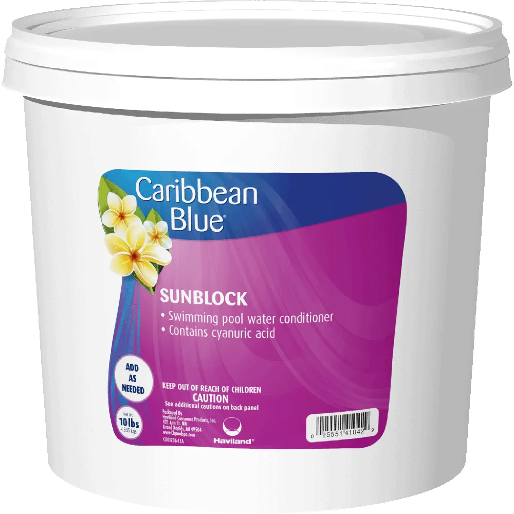 Caribbean Blue Sunblock Cyanuric Acid Stabilizer
