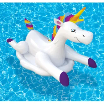 Cloud Rider Rainbow Unicorn Inflatable Ride-On Pool Float