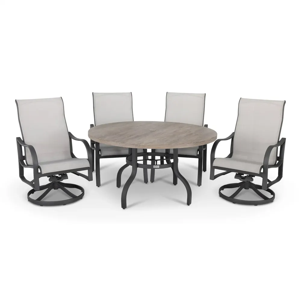 Coastline 5 Piece Graphite Dining Group