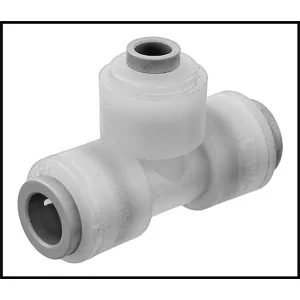 Colliflower Inc. Kynar 3/8″ Tube Seal Tee Adapter (Seal X Seal X Seal) (#F6TU6)
