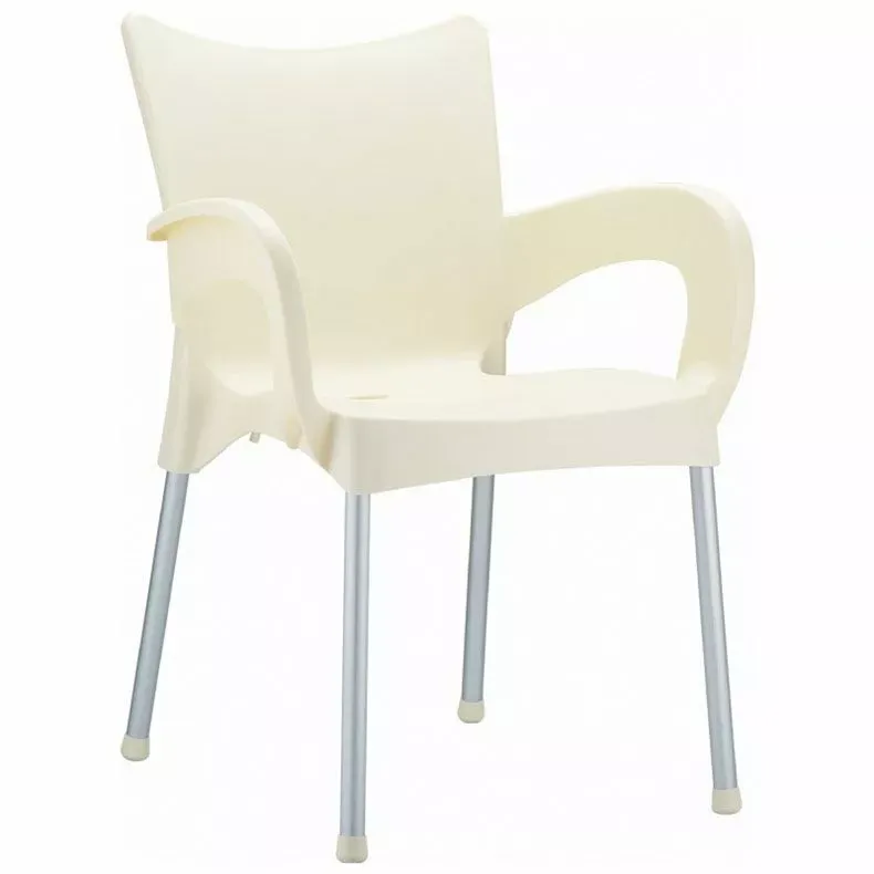 Compamia Romeo Resin Dining Arm Chair, Beige