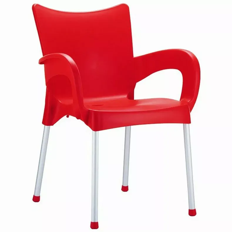 Compamia Romeo Resin Dining Arm Chair, Red