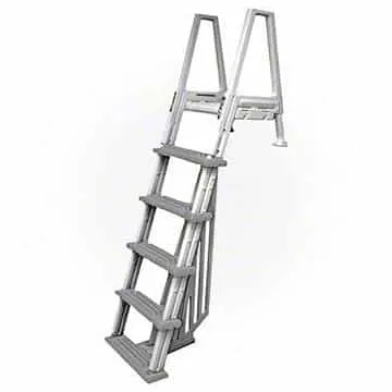Confer Curve Swimming Pool Outside Ladder with Safety Gate