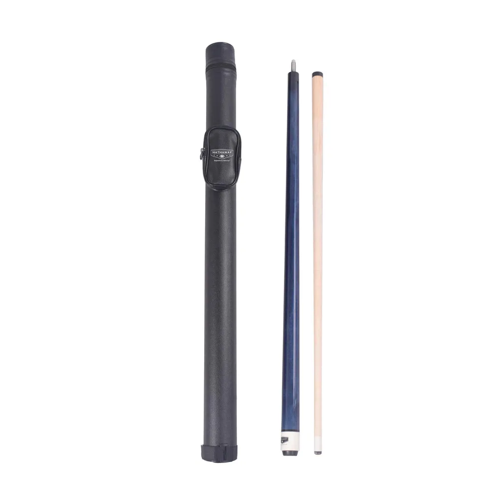 Conquest 58-in Maple Cue and Case Set – Blue