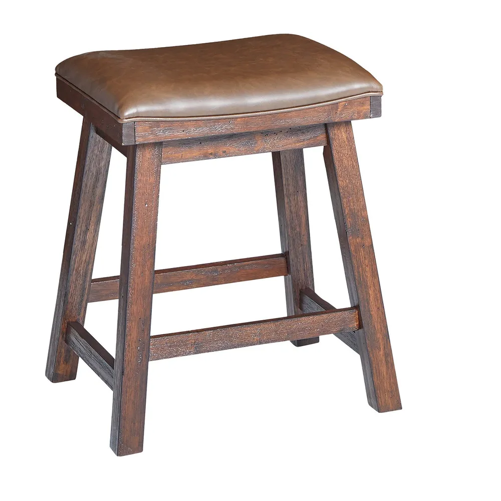 Cumberland Saddle 24″ Counter Stool
