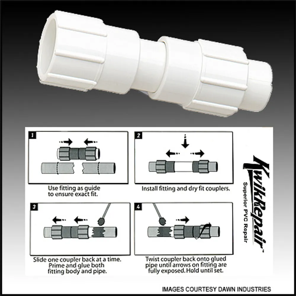 Dawn Industries Inc. 2″ X 2″ Kwikrepair Repair Coupler (#KRC429-020)
