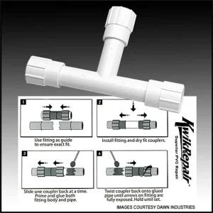 Dawn Industries Inc. 2″ X 2″ X 2″ Kwikrepair Repair Tee (#KRT401-020)