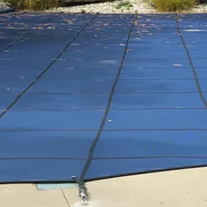 Doheny’s 15 Year Mesh Safety Cover for 16×38 ft Rectangular Pool, Blue