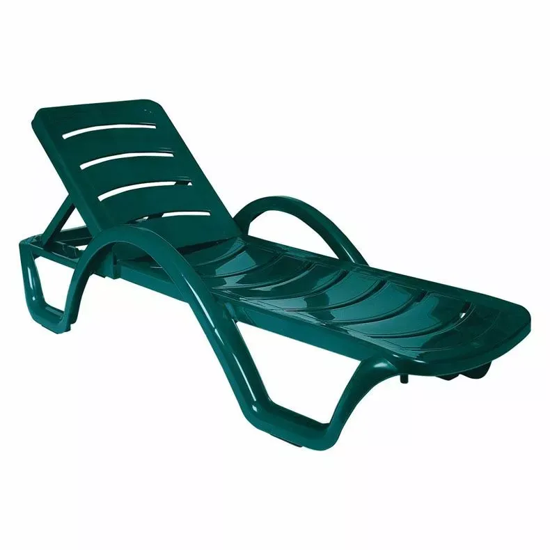 Doheny’s Premier Adjustable Chaise Lounge, Green