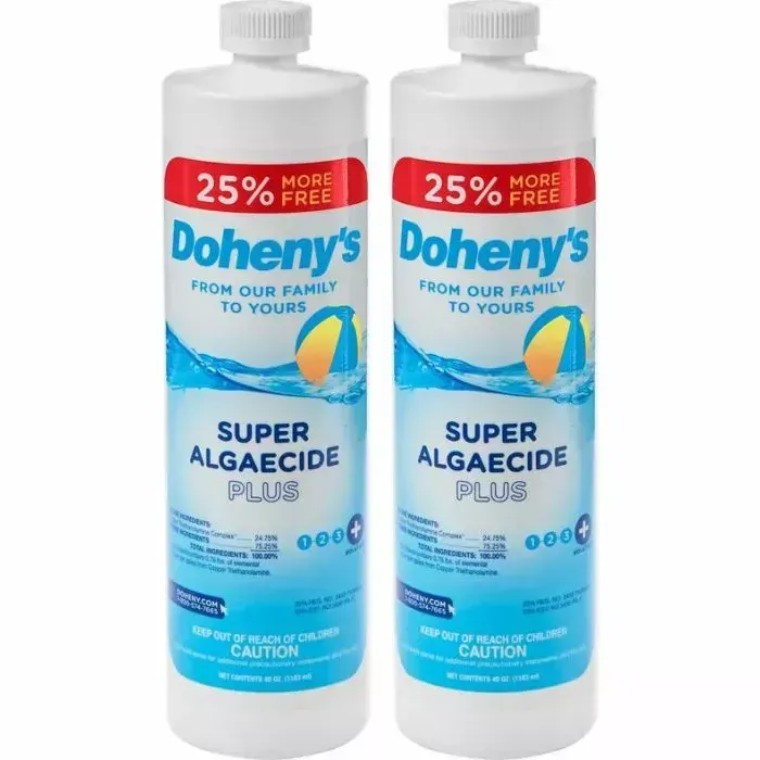 Doheny’s Super Algaecide Plus, 2 Quarts + 16 Fluid Ounces FREE